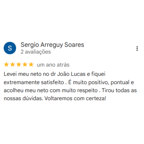 Depoimento Google Dr. João Lucas Persilva
